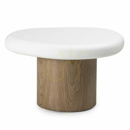 Verifica Măsuță auxiliară OBUO, 50 cm, alb/nuc, Nova Nook