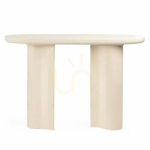 Verifica Birou/consolă PUREL de 120 cm, bej deschis, lucios, Nova Nook
