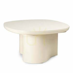 Măsuță de cafea PUREL de 80 cm, bej deschis, lucioasă, Nova Nook small 0