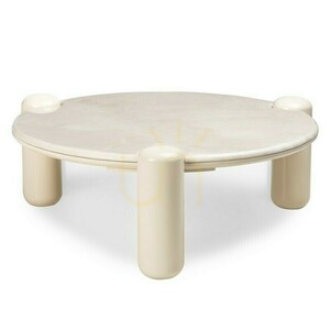 Măsuță de cafea NORREL, 86 cm, bej deschis/marmură, Nova Nook lucioasă small 6