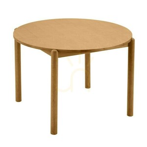 Masă rotundă de sufragerie OKO de 110,5 cm, finisaj natural, de la Nova Nook small 0