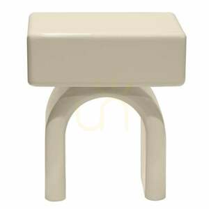 Noptieră LUSH cu un sertar, de culoare alb cremos, cu finisaj lucios, cu un design curbat Nova Nook 0 Noptieră LUSH cu un sertar, de culoare alb cremos, cu finisaj lucios, cu un design curbat Nova Nook small 0