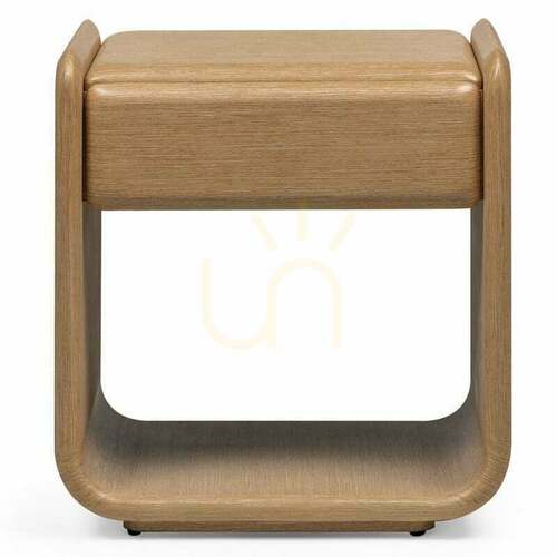 Verifica OXN – Noptieră rotundă cu sertar, stejar natural Nova Nook