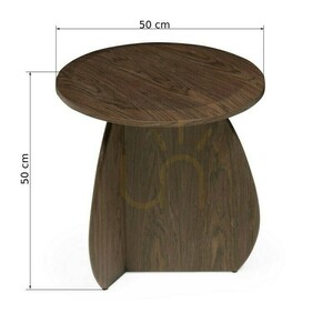 Măsuță auxiliară OKUN, 50 cm, nuc închis, Nova Nook small 4