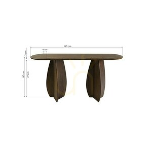 Măsuță/birou OKUN, 150 cm, nuc închis, Nova Nook 1 Măsuță/birou OKUN, 150 cm, nuc închis, Nova Nook small 1