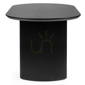 Masă de sufragerie RIZIO de 180 cm, neagră, cu caneluri, de la Nova Nook 4 Masă de sufragerie RIZIO de 180 cm, neagră, cu caneluri, de la Nova Nook small 4