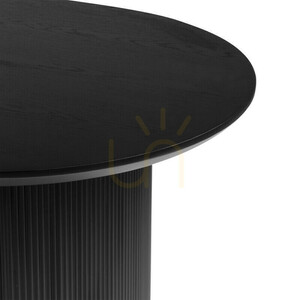Masă de sufragerie RIZIO de 180 cm, neagră, cu caneluri, de la Nova Nook 6 Masă de sufragerie RIZIO de 180 cm, neagră, cu caneluri, de la Nova Nook small 6