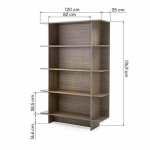 Bibliotecă ANSO, Nova Nook, stejar perlat small 6