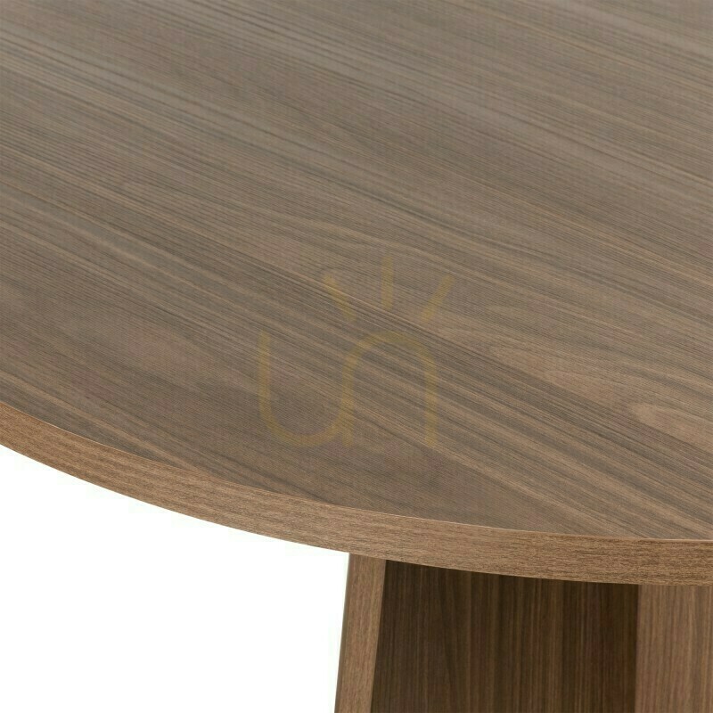 Verifica Masă rotundă de sufragerie ERLOM de 100 cm, model Lincoln Nova Nook, nuanță de nuc Masă rotundă de sufragerie ERLOM de 100 cm, model Lincoln Nova Nook, nuanță de nuc