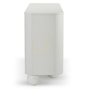 Comodă cu patru uși SQUAREN, albă, cu picioare rotunjite în formă de bilă, de la Nova Nook small 7