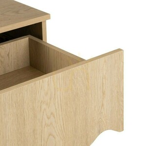 Noptieră TIM din stejar Cremona Torro, cu design ondulat Nova Nook small 4