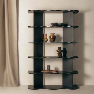 Raft înalt RHIO, negru, Nova Nook cu design ondulat small 1
