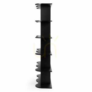 Raft înalt RHIO, negru, Nova Nook cu design ondulat small 4