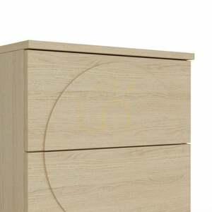 Noptieră Nova Nook LOONA stejar Vicenza, 2 sertare push-to-open, fronturi cu arce, 46 × 40 × 49,5 cm small 5