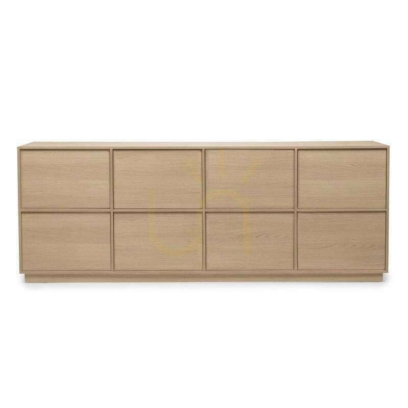 WASABI 8-door chest of drawers, Lindberg Nova Nook oak