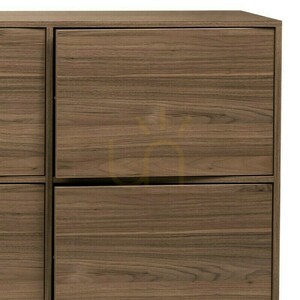 Comodă Nova Nook WASABI cu 8 uși, nuc regal small 5