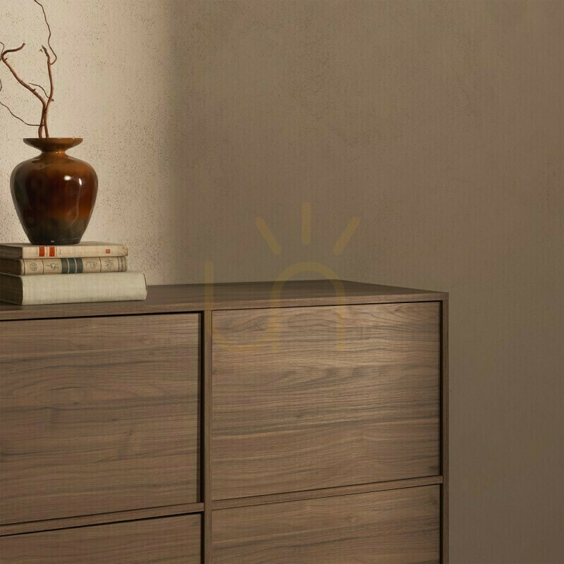 Afişa Comodă cu patru uși WASABI, Nova Nook, nuc regal Comodă cu patru uși WASABI, Nova Nook, nuc regal
