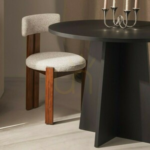 Masă rotundă de sufragerie ERLO de 100 cm, model Black Nova Nook small 3