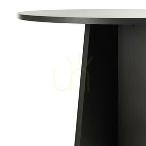 Masă rotundă de sufragerie ERLO de 100 cm, model Black Nova Nook small 5