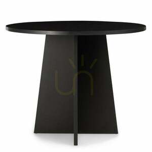 Masă rotundă de sufragerie ERLO de 100 cm, model Black Nova Nook small 0