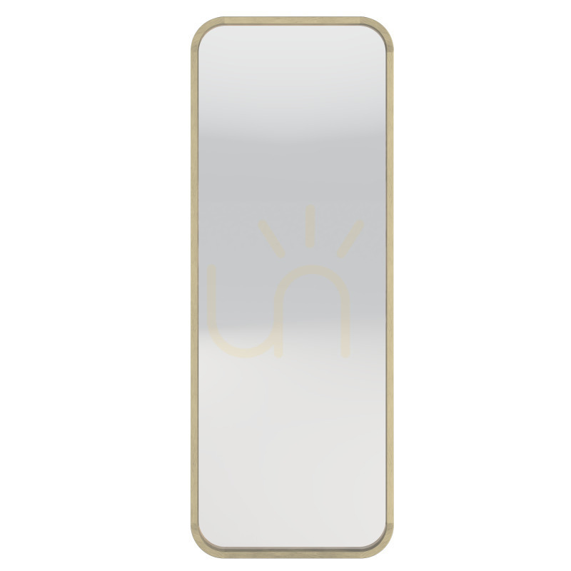 SIMPLE II Wall Mirror in a Wooden Frame, 60 x 160 cm, rectangular with rounded edges, in natural Nova Nook finish