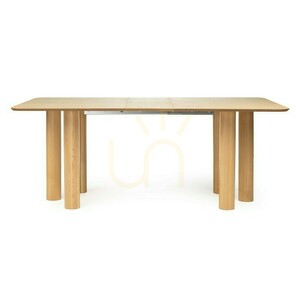Masă extensibilă LOALOA 140–200 cm, furnir de stejar natural, lemn de fag, margini rotunjite, Nova Nook 4 Masă extensibilă LOALOA 140–200 cm, furnir de stejar natural, lemn de fag, margini rotunjite, Nova Nook small 4