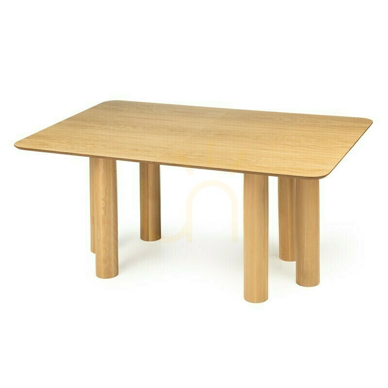 Verifica Masă extensibilă LOALOA 140–200 cm, furnir de stejar natural, lemn de fag, margini rotunjite, Nova Nook Masă extensibilă LOALOA 140–200 cm, furnir de stejar natural, lemn de fag, margini rotunjite, Nova Nook