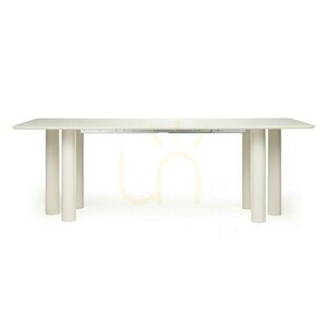 Masa extensibilă LOALOA 140–200 cm, furnir de fag, culoare cașmir, lemn de fag, margini rotunjite, Nova Nook small 8