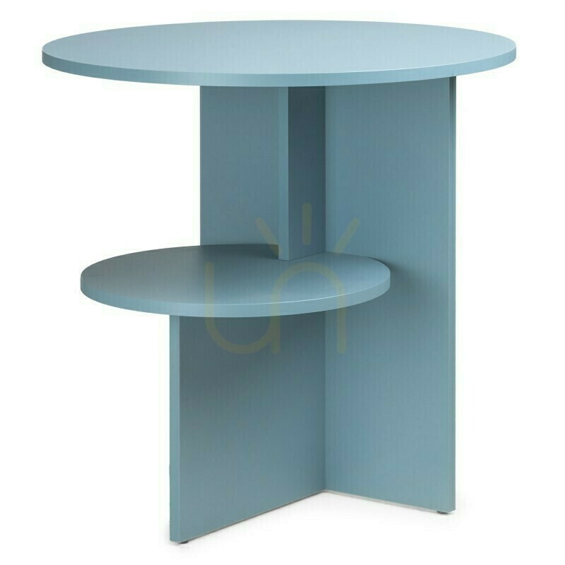 ESO Round Side Table, Nova Nook Chalk Blue
