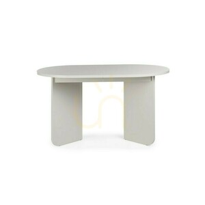 Masă extensibilă MAUT, 140–200 cm, culoare cașmir, blat oval Nova Nook small 0