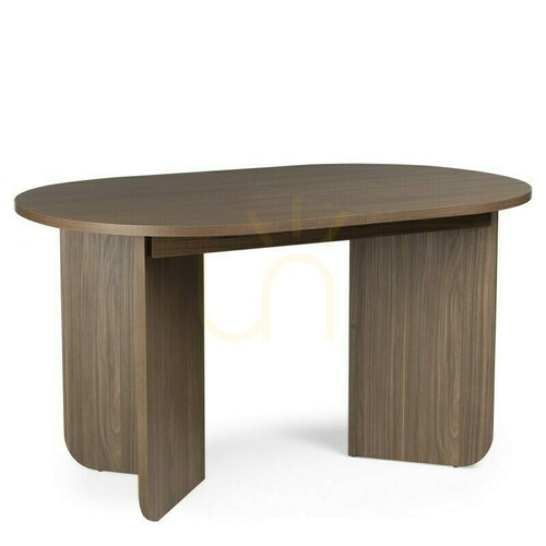 Verifica Masă extensibilă MAUT, 140–200 cm, nuc Lincoln, blat oval Nova Nook