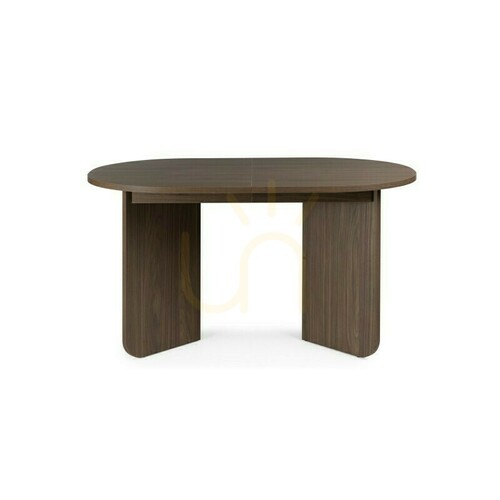 Verifica Masă extensibilă MAUT, 140–200 cm, nuc Lincoln, blat oval Nova Nook