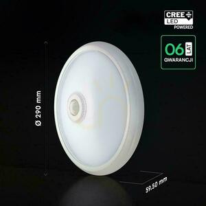 Lampă de tavan LED V-TAC de 12 W cu cip CREE și senzor de mișcare VT-13, 6400K, 1000 lm, garanție de 6 ani small 6