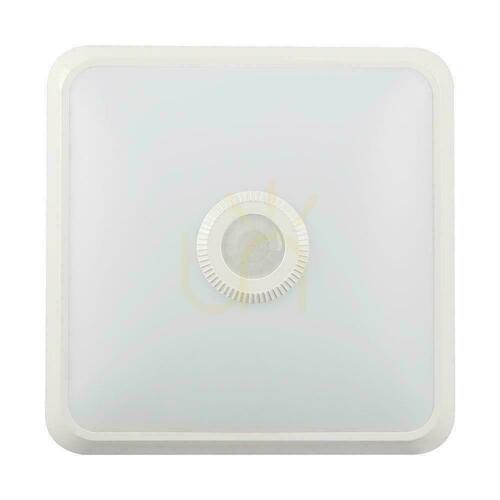 Verifica Lampă de tavan LED V-TAC de 12 W cu cip CREE, 25 x 25 cm, senzor de mișcare, CCT, pătrată, albă, VT-81003, 1100 lm, garanție de 6 ani