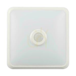 Lampă de tavan LED V-TAC de 12 W cu cip CREE, 25 x 25 cm, senzor de mișcare, CCT, pătrată, albă, VT-81003, 1100 lm, garanție de 6 ani small 1