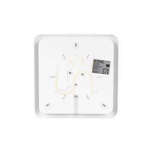 Lampă de tavan LED V-TAC de 12 W cu cip CREE, 25 x 25 cm, senzor de mișcare, CCT, pătrată, albă, VT-81003, 1100 lm, garanție de 6 ani small 12