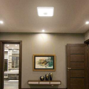 Lampă de tavan LED V-TAC de 12 W cu cip CREE, 25 x 25 cm, senzor de mișcare, CCT, pătrată, albă, VT-81003, 1100 lm, garanție de 6 ani small 7