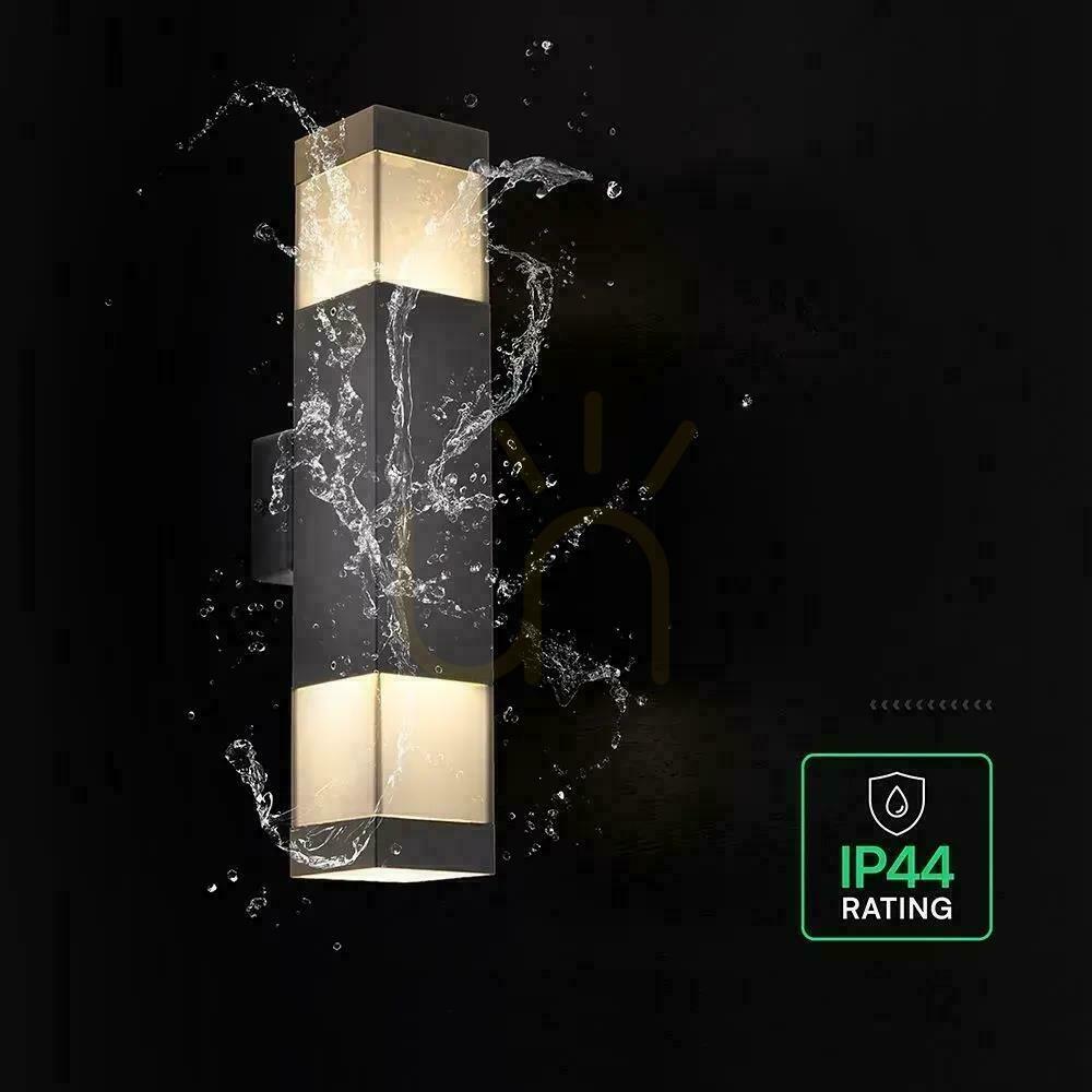 previzualizare Corp de iluminat exterior cu montare pe perete V-TAC LED 2xGU10 negru IP44, model VT-10187, garanție de 3 ani Corp de iluminat exterior cu montare pe perete V-TAC LED 2xGU10 negru IP44, model VT-10187, garanție de 3 ani