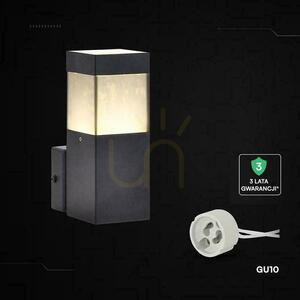 Corp de iluminat exterior cu montare pe perete V-TAC LED GU10 negru IP44, model VT-10186, garanție de 3 ani small 1
