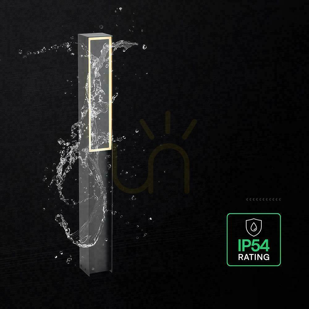 Vedere V-TAC 80 cm LED 24 W IP54 Lampa de grădină neagră pe stâlp VT-10191 3000 K 3400 lm V-TAC 80 cm LED 24 W IP54 Lampa de grădină neagră pe stâlp VT-10191 3000 K 3400 lm