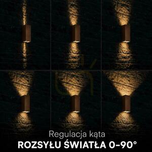 Aplică de exterior sus-jos V-TAC VT-120112-C 10W LED 1250lm CCT 3în1 IP65 corten small 2