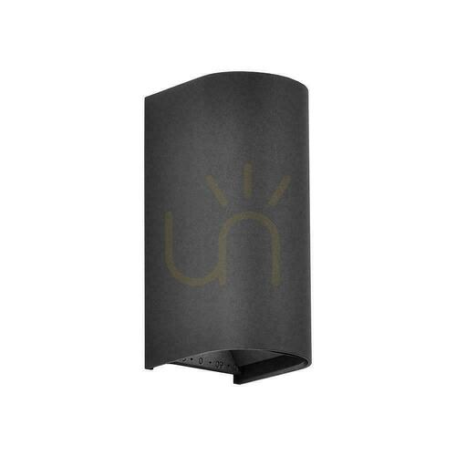 Verifica Aplică de perete V-TAC cu LED COB de 10 W, negru, IP65, temperatură de culoare reglabilă (VT-120113-B), 2700 K-3200 K-4000 K, 1250 lm