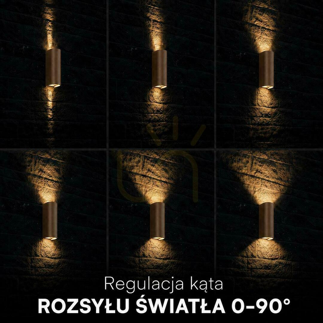 previzualizare Aplică de perete V-TAC cu LED COB de 10 W, maro Corten, IP65, reglare a temperaturii de culoare (CCT) VT-120113 2700K-3200K-4000K 1250 lm Aplică de perete V-TAC cu LED COB de 10 W, maro Corten, IP65, reglare a temperaturii de culoare (CCT) VT-120113 2700K-3200K-4000K 1250 lm