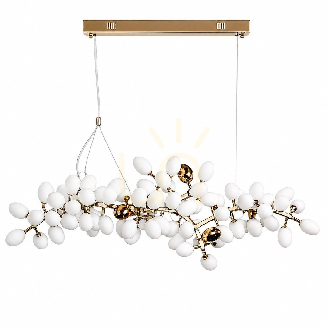 Verifica Lampa suspendată VALENTINA 150 cm – o lampă modernă, în nuanțe de alb și auriu, pentru sufragerie Lampa suspendată VALENTINA 150 cm – o lampă modernă, în nuanțe de alb și auriu, pentru sufragerie