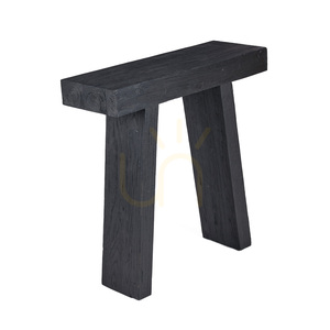 Consolă BAZAR BIZAR Stance neagră din lemn, 87x86x30 cm small 4