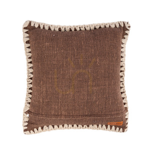 Husă pernă BAZAR BIZAR maro alb 50x50 cm textil small 6