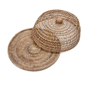 Capac pentru alimente din ratan BAZAR BIZAR The Rattan Food Cover maro natural L small 6
