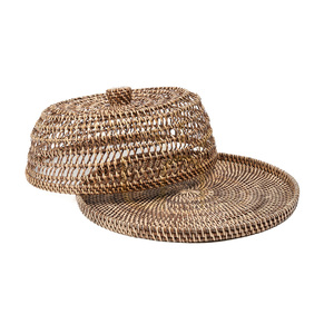 Capac pentru alimente din ratan BAZAR BIZAR The Rattan Food Cover maro natural L small 7