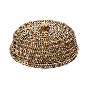 Capac pentru alimente din ratan BAZAR BIZAR The Rattan Food Cover maro natural L small 0