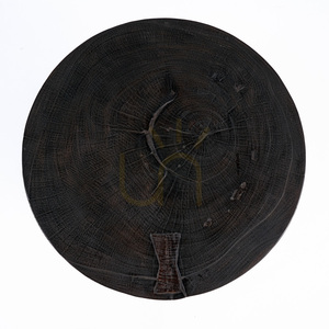 Măsuță auxiliară BAZAR BIZAR Hourglass lemn nuc închis 50x50x50 cm small 2